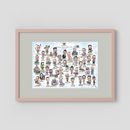 1st Batt, The Ranger Regiment Officers' Mess Caricature