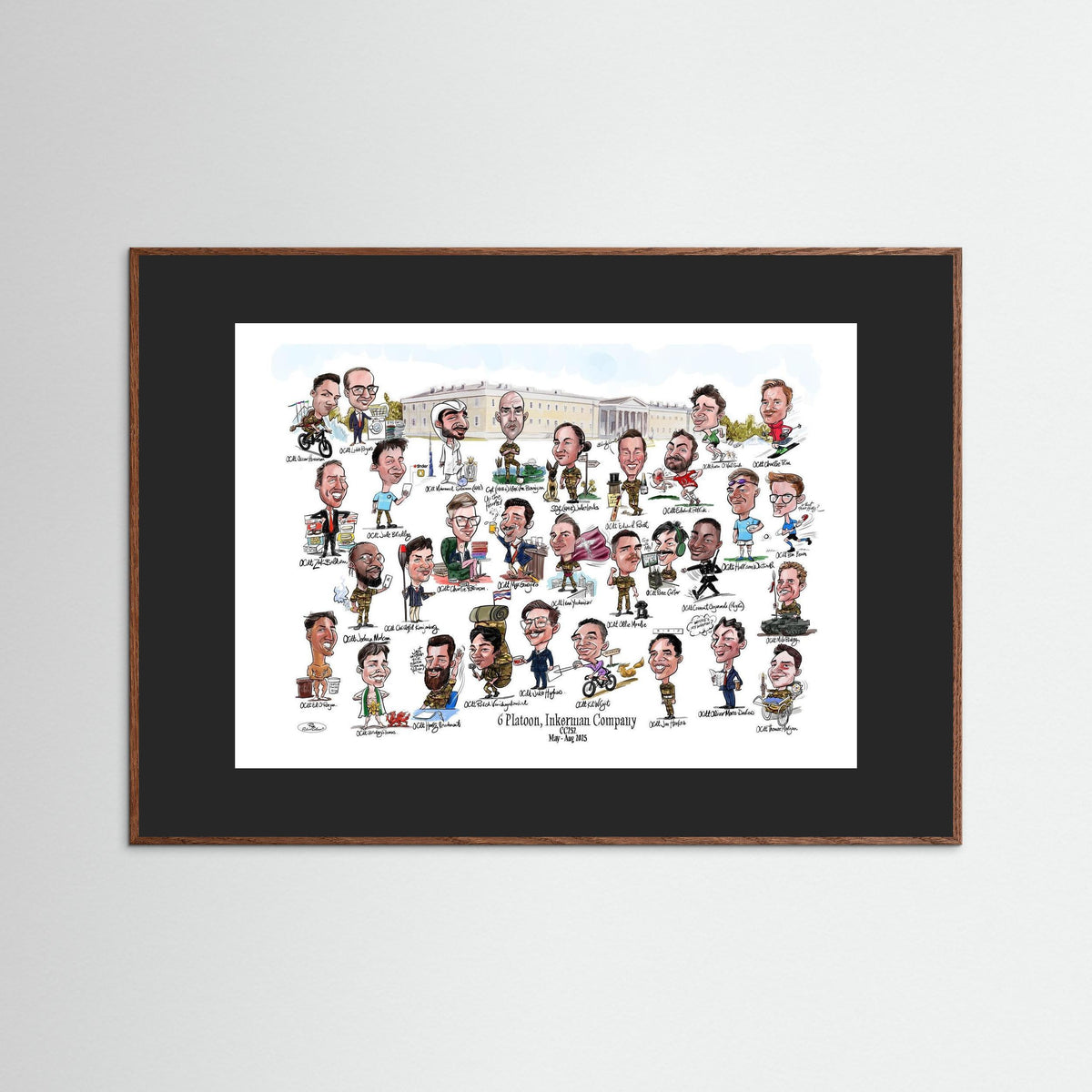 6 Platoon, Inkerman, Sandhurst print on paper 