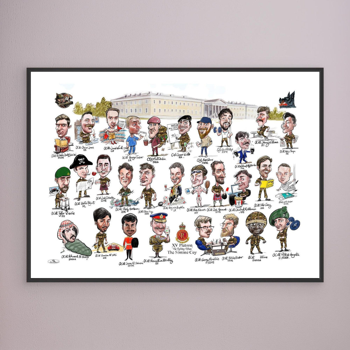 Sandhurst XV Group print on canvas 
