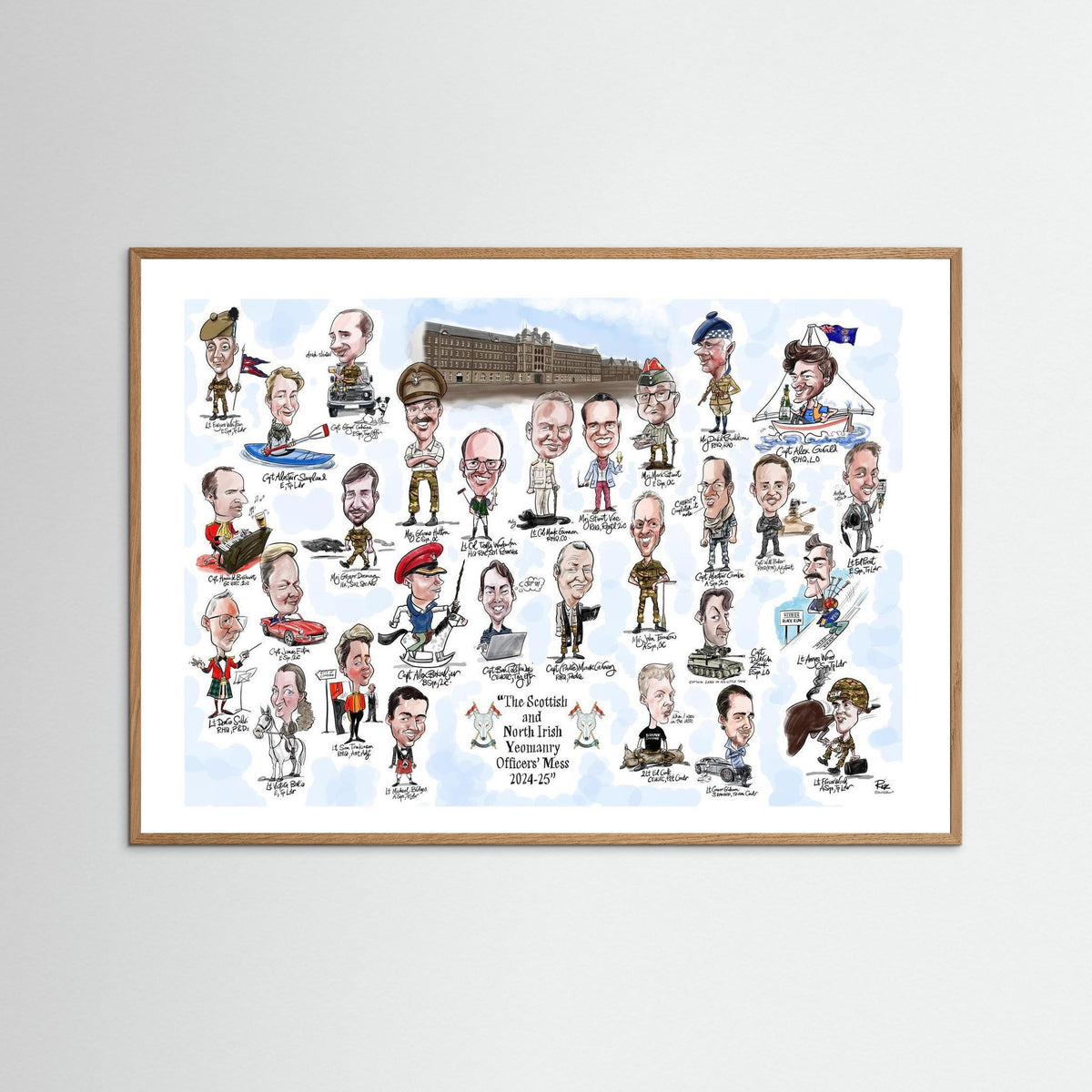 Scottish and NI Yeomanry A3 print on paper