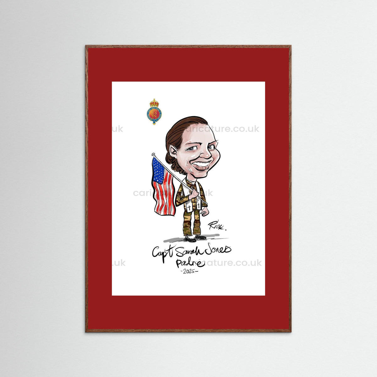 Caricature of Officer extracted from Group Painting