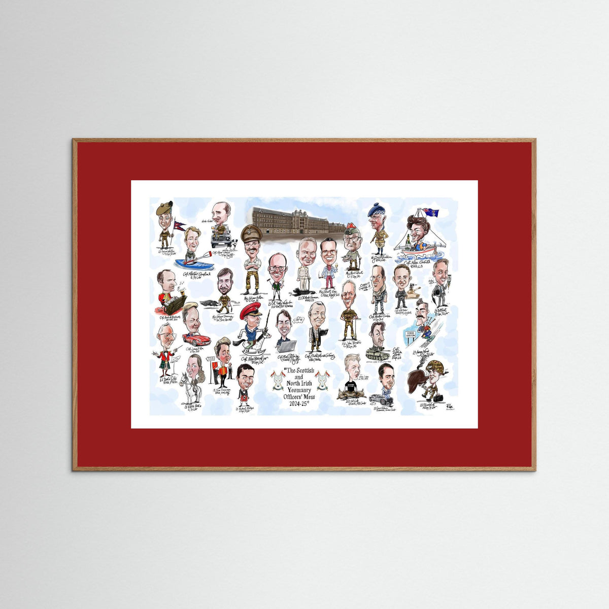 Scottish and NI Yeomanry A3 print on paper
