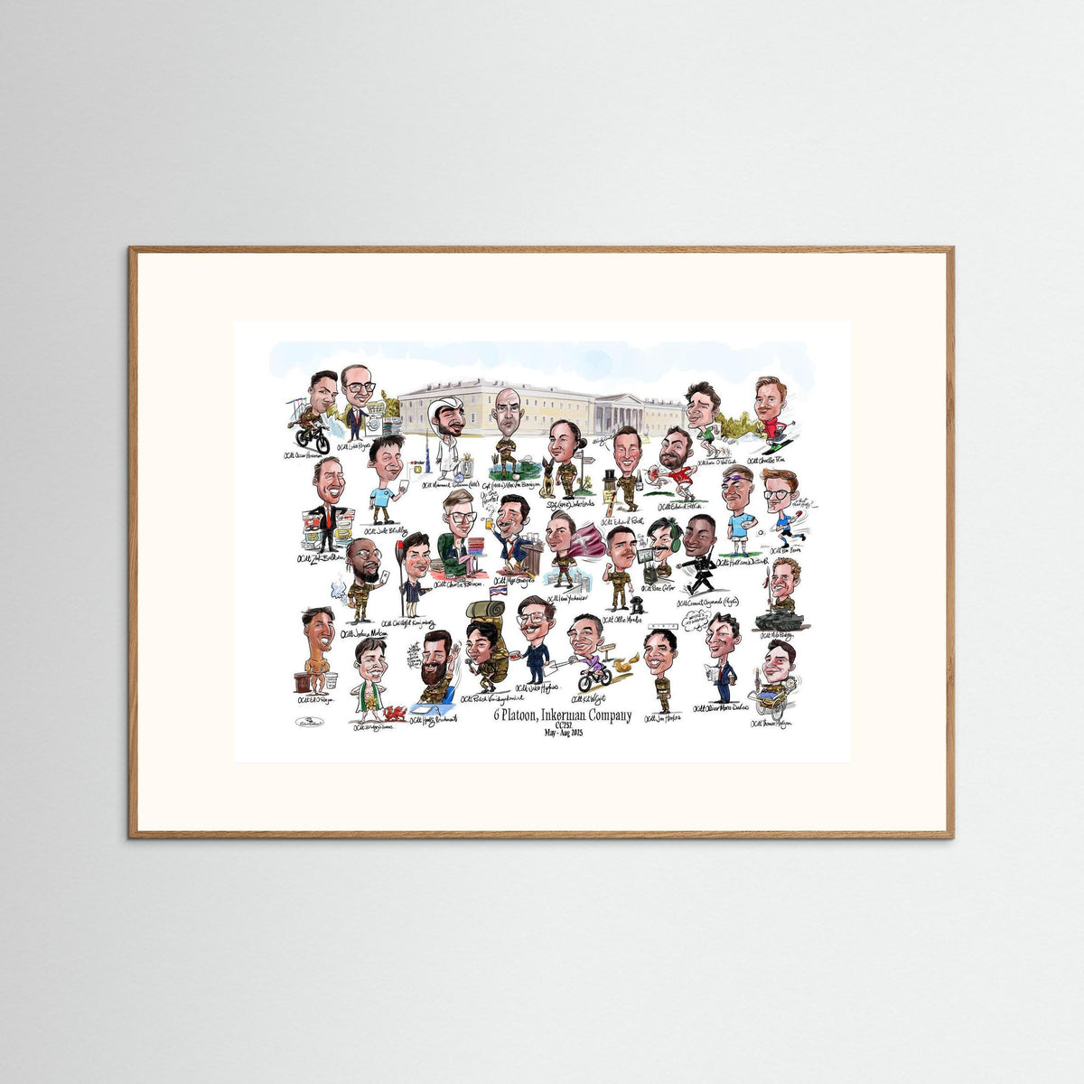 6 Platoon, Inkerman, Sandhurst print on paper 
