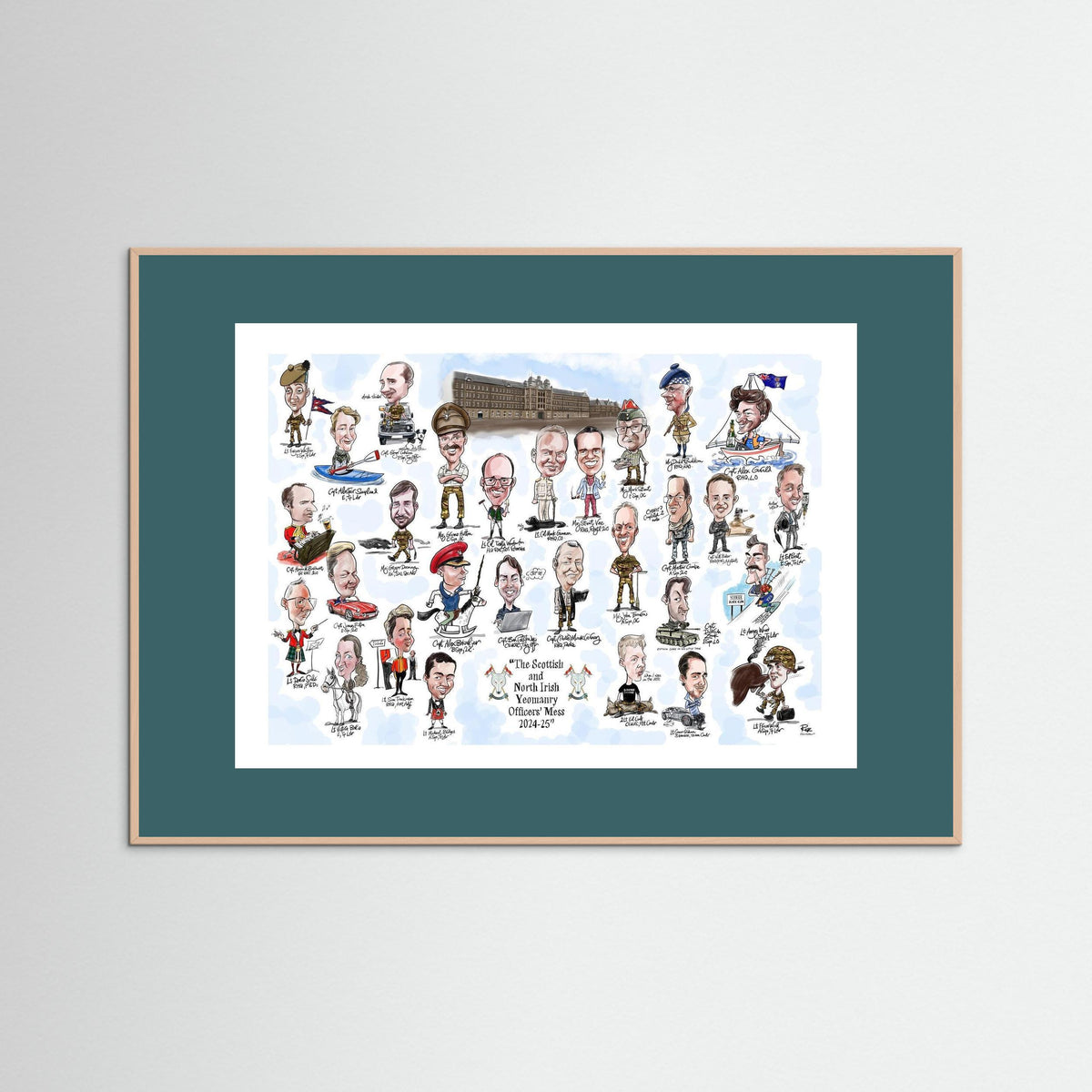 Scottish and NI Yeomanry A3 print on paper