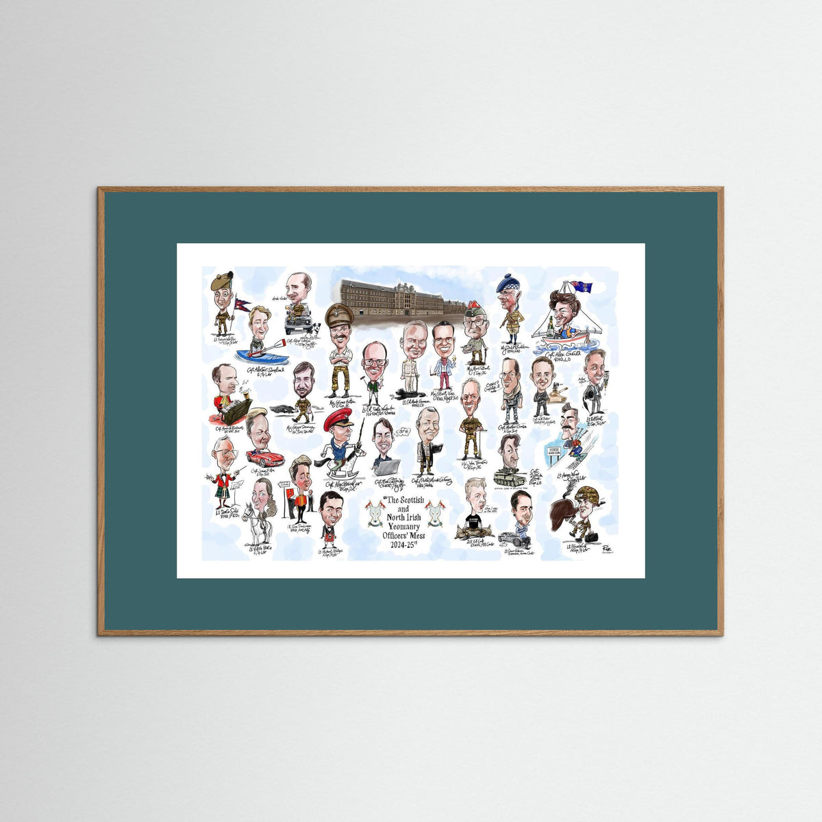 Scottish and NI Yeomanry A3 print on paper