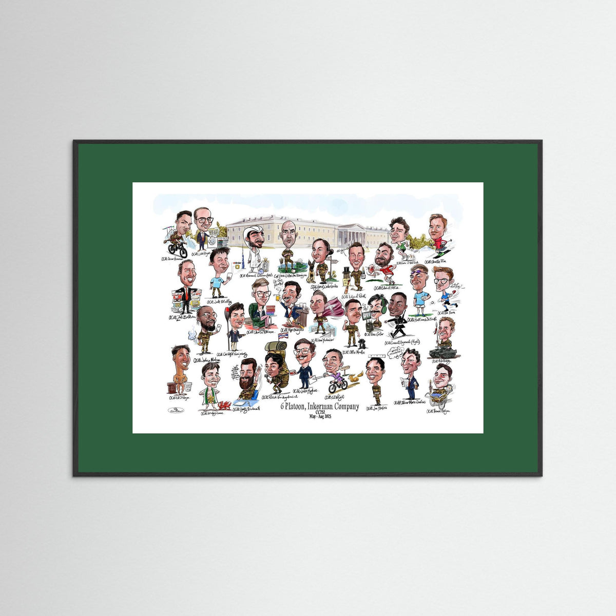 6 Platoon, Inkerman, Sandhurst print on paper 