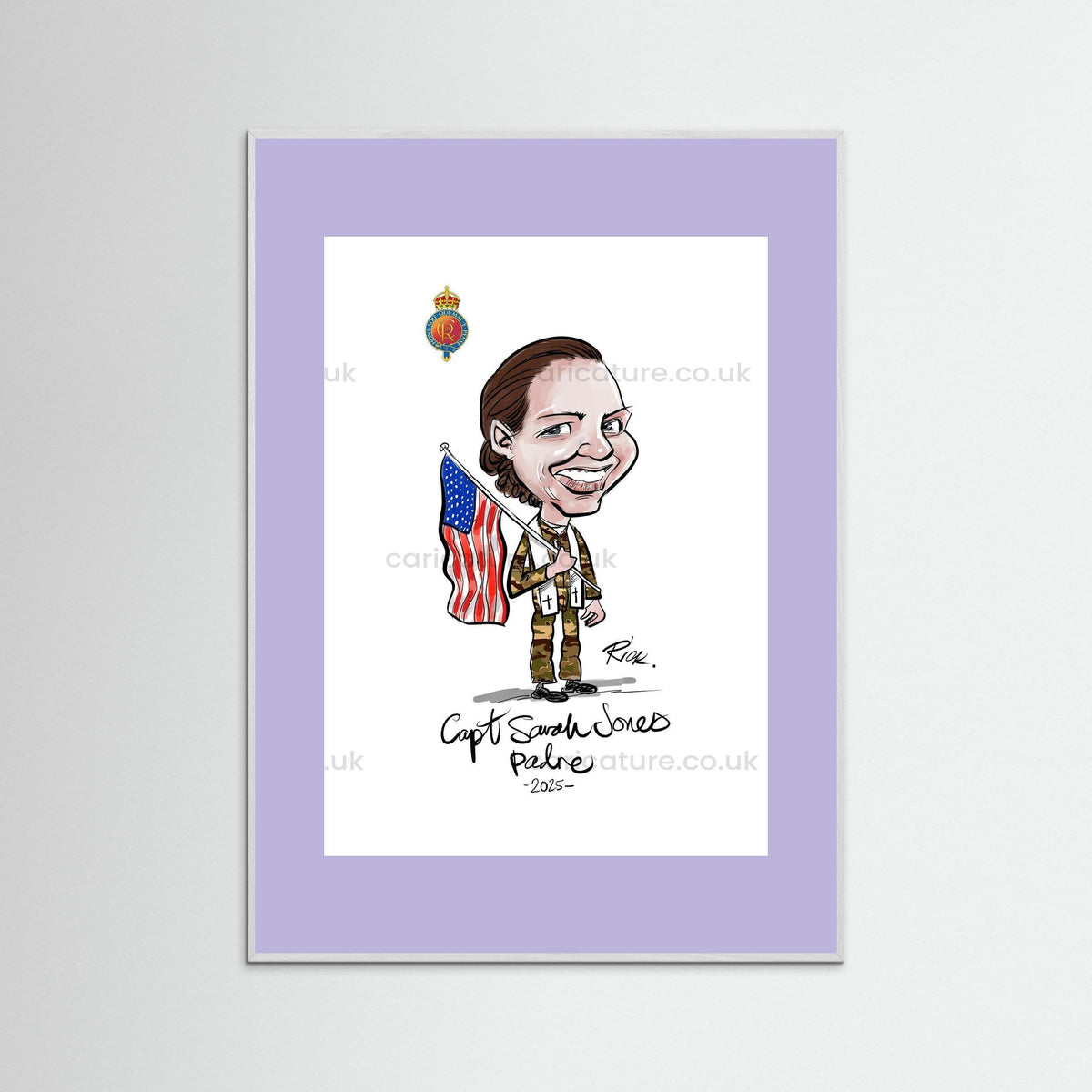 Caricature of Officer extracted from Group Painting