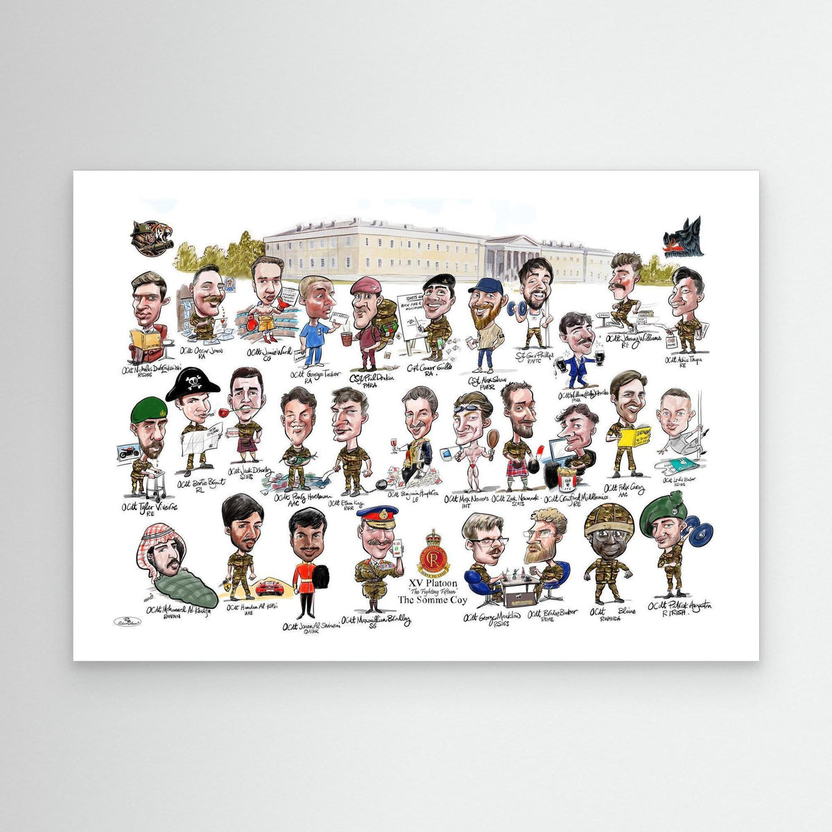 Sandhurst XV Group print on canvas 