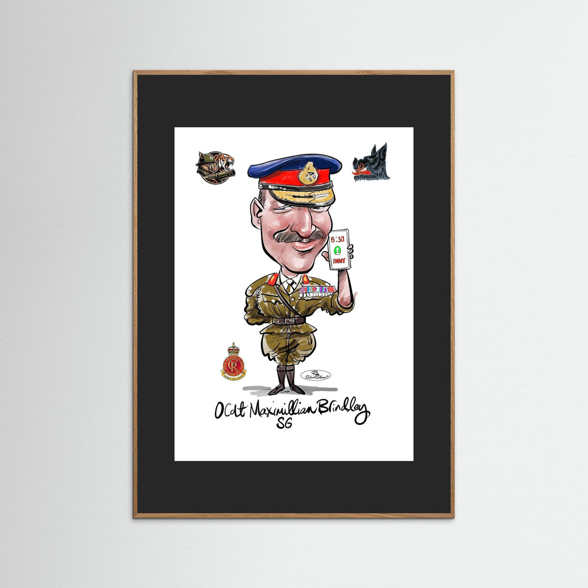 Sandhurst Officer Cadet - print on art paper 