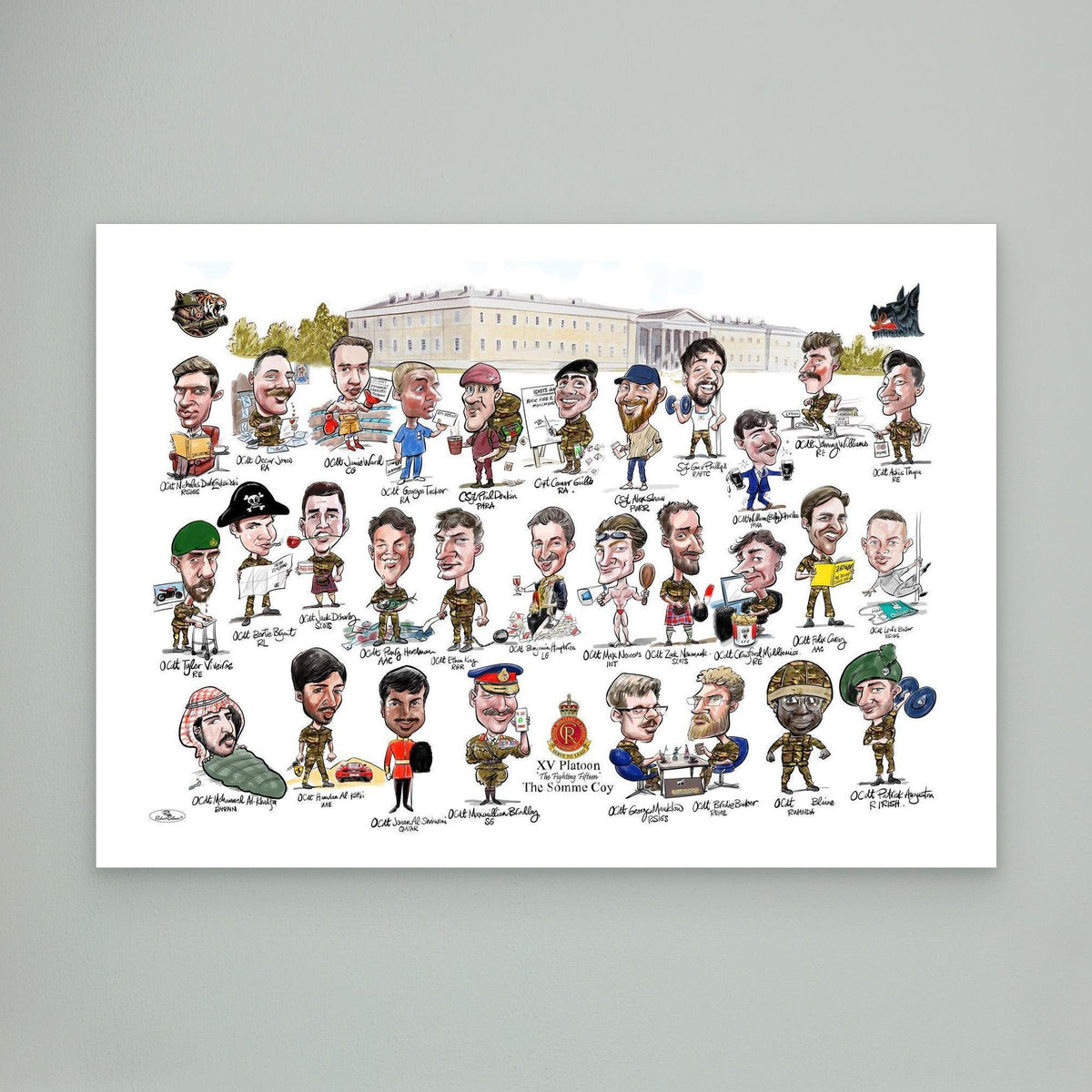 Sandhurst XV Group print on canvas 