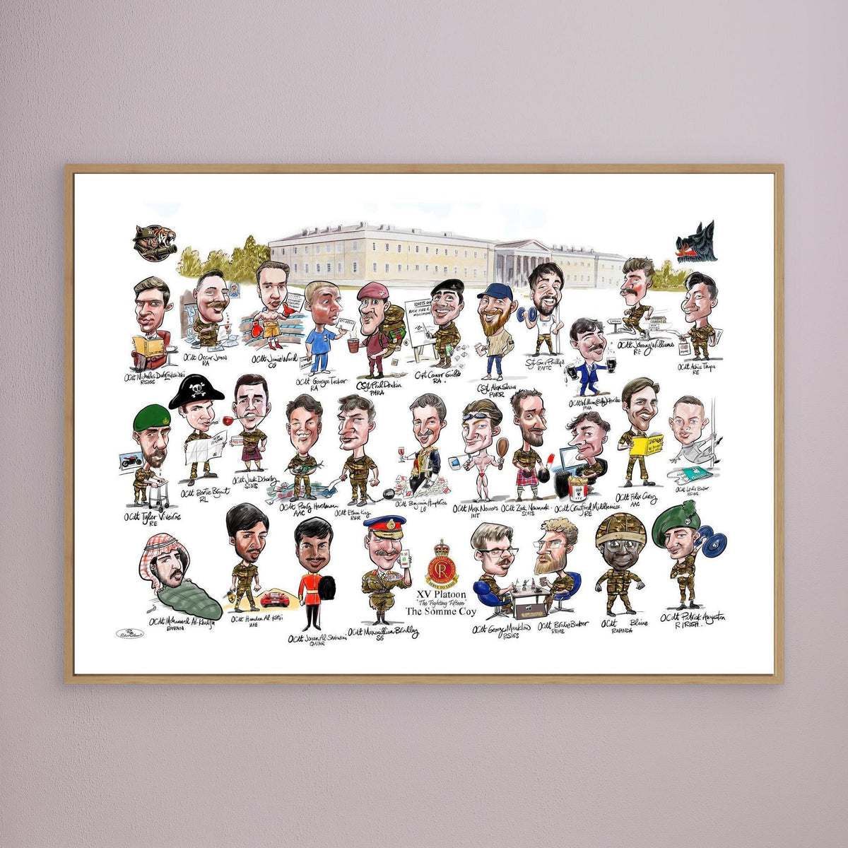Sandhurst XV Group print on canvas 