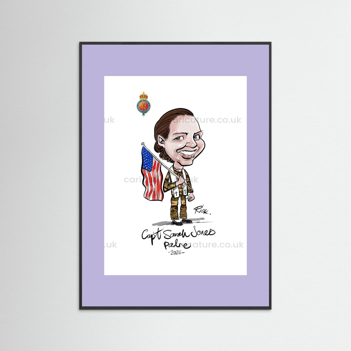Caricature of Officer extracted from Group Painting