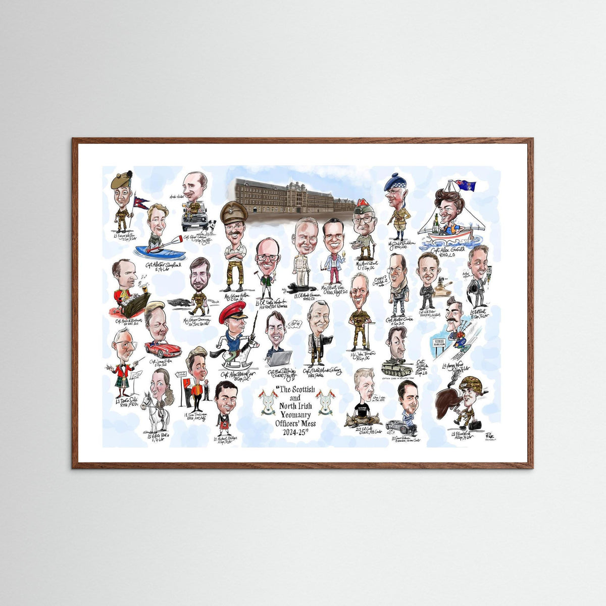 Scottish and NI Yeomanry A3 print on paper