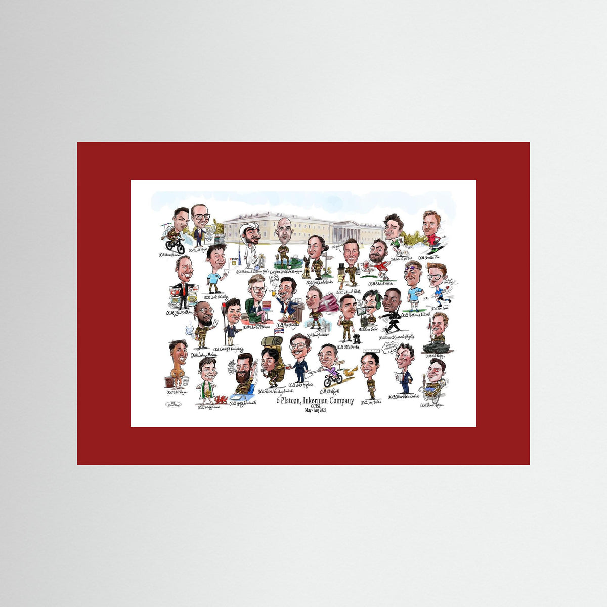 6 Platoon, Inkerman, Sandhurst print on paper 