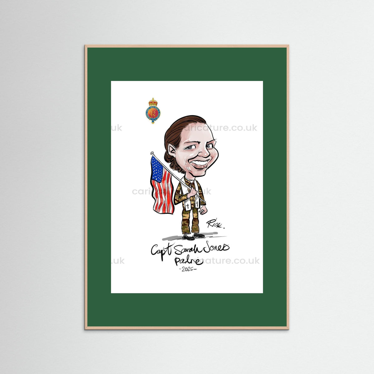 Caricature of Officer extracted from Group Painting