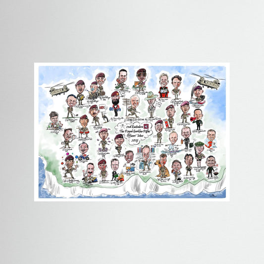 2nd Bn The Royal Gurkha Rifles 2025 A3 frame and print