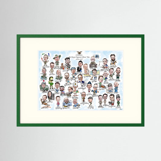 1st Batt, The Ranger Regiment Officers' Mess Caricature