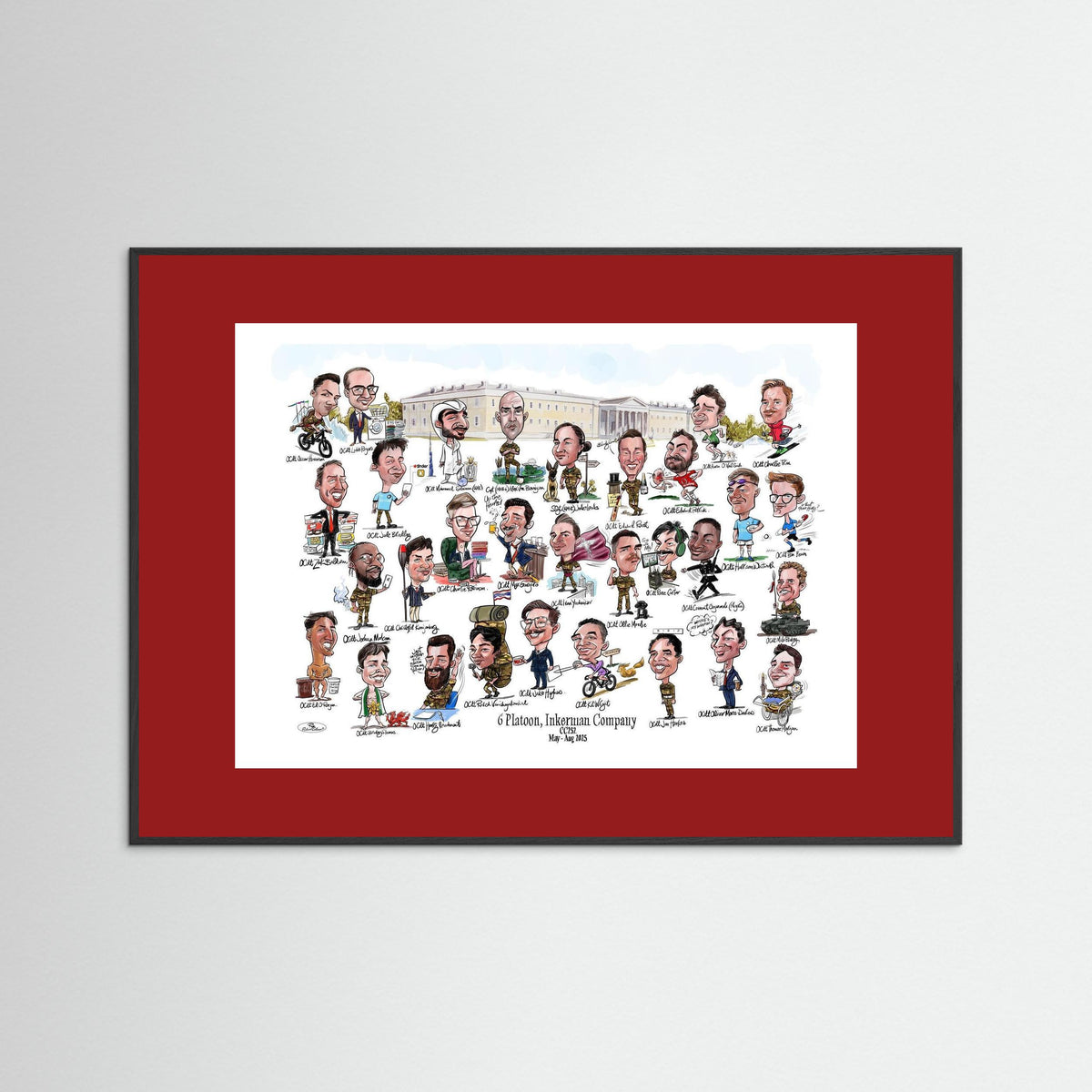 6 Platoon, Inkerman, Sandhurst print on paper 