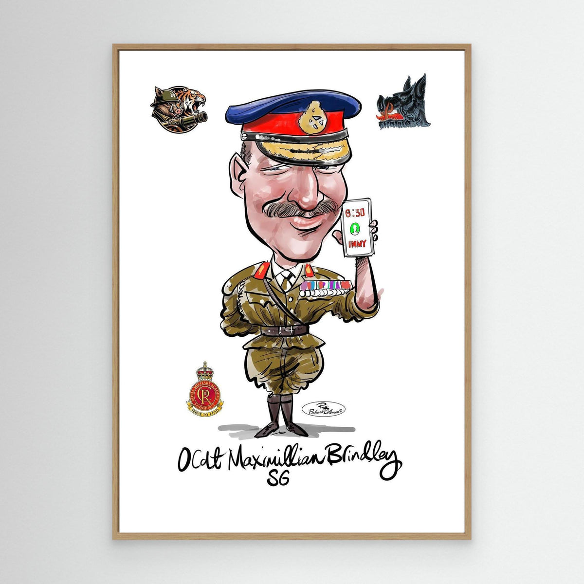 Sandhurst Officer Cadet - print on canvas 