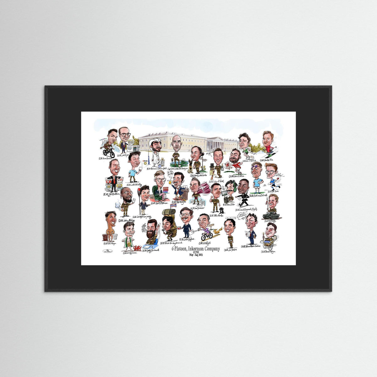 6 Platoon, Inkerman, Sandhurst print on paper 