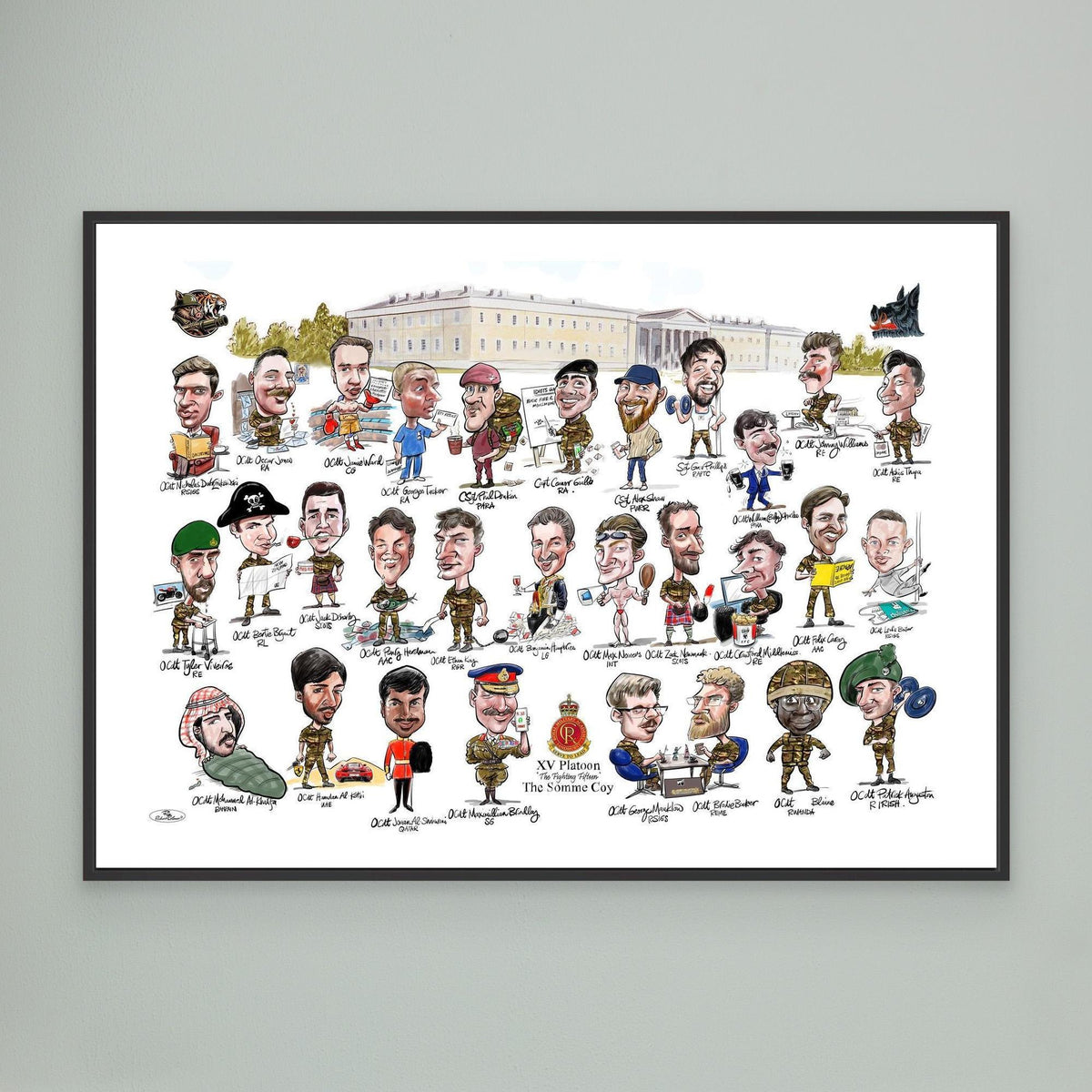 Sandhurst XV Group print on canvas 