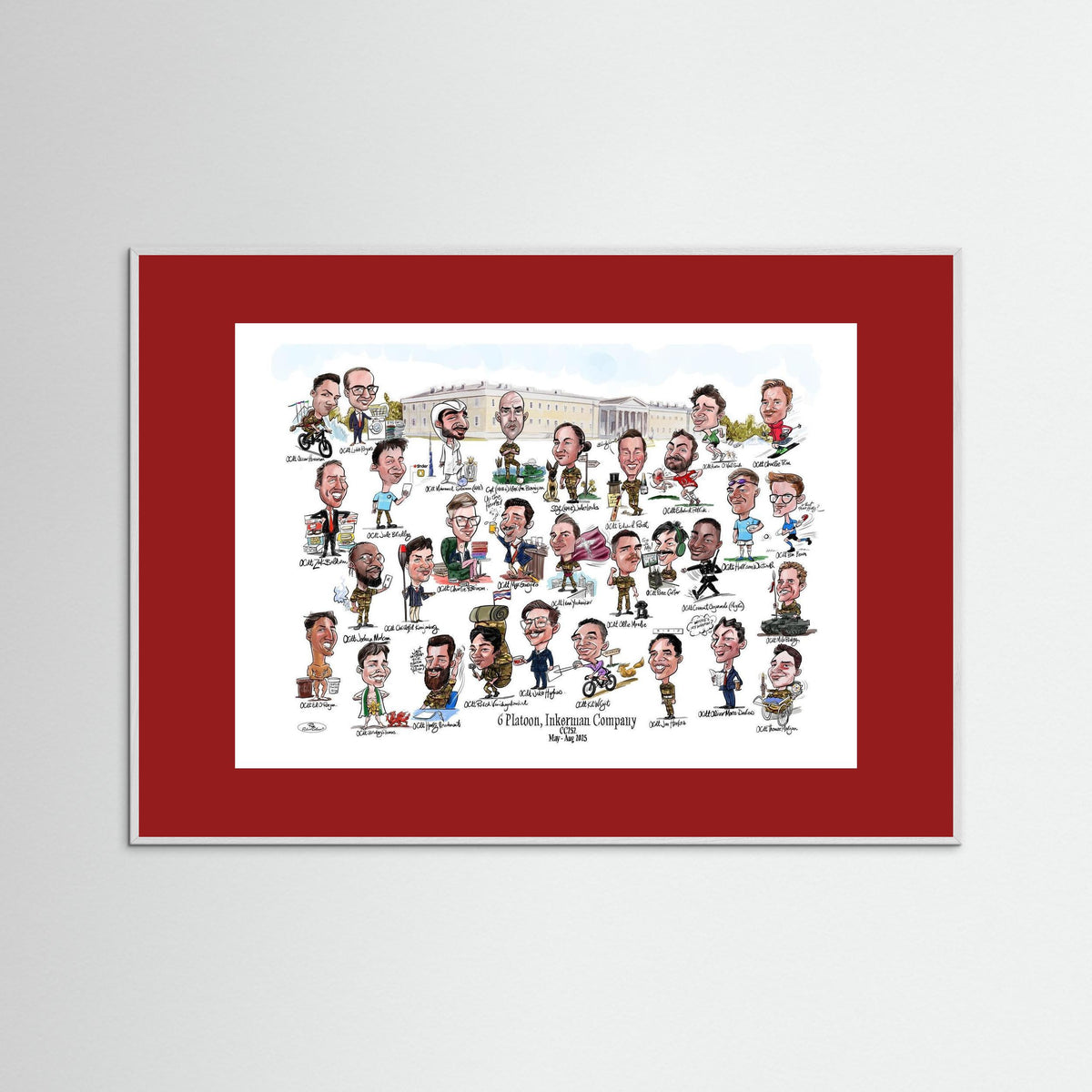 6 Platoon, Inkerman, Sandhurst print on paper 