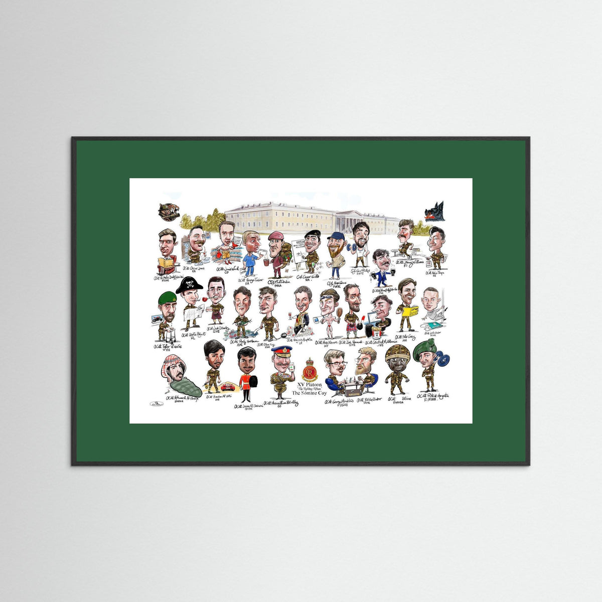 Sandhurst XV framed Print on art paper 
