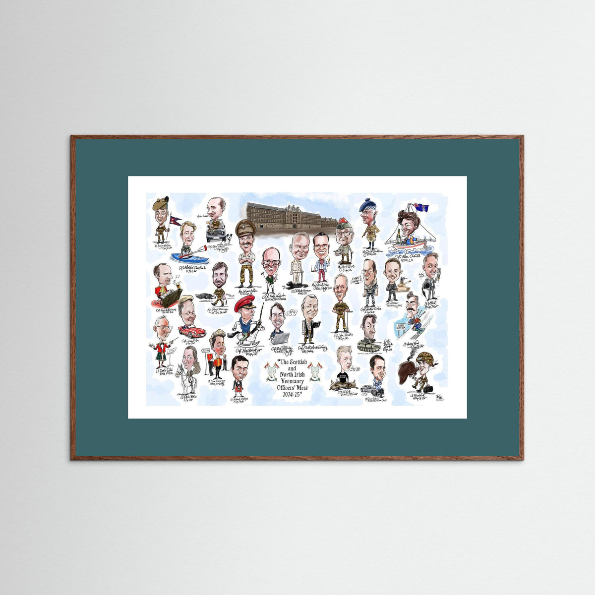 Scottish and NI Yeomanry A3 print on paper