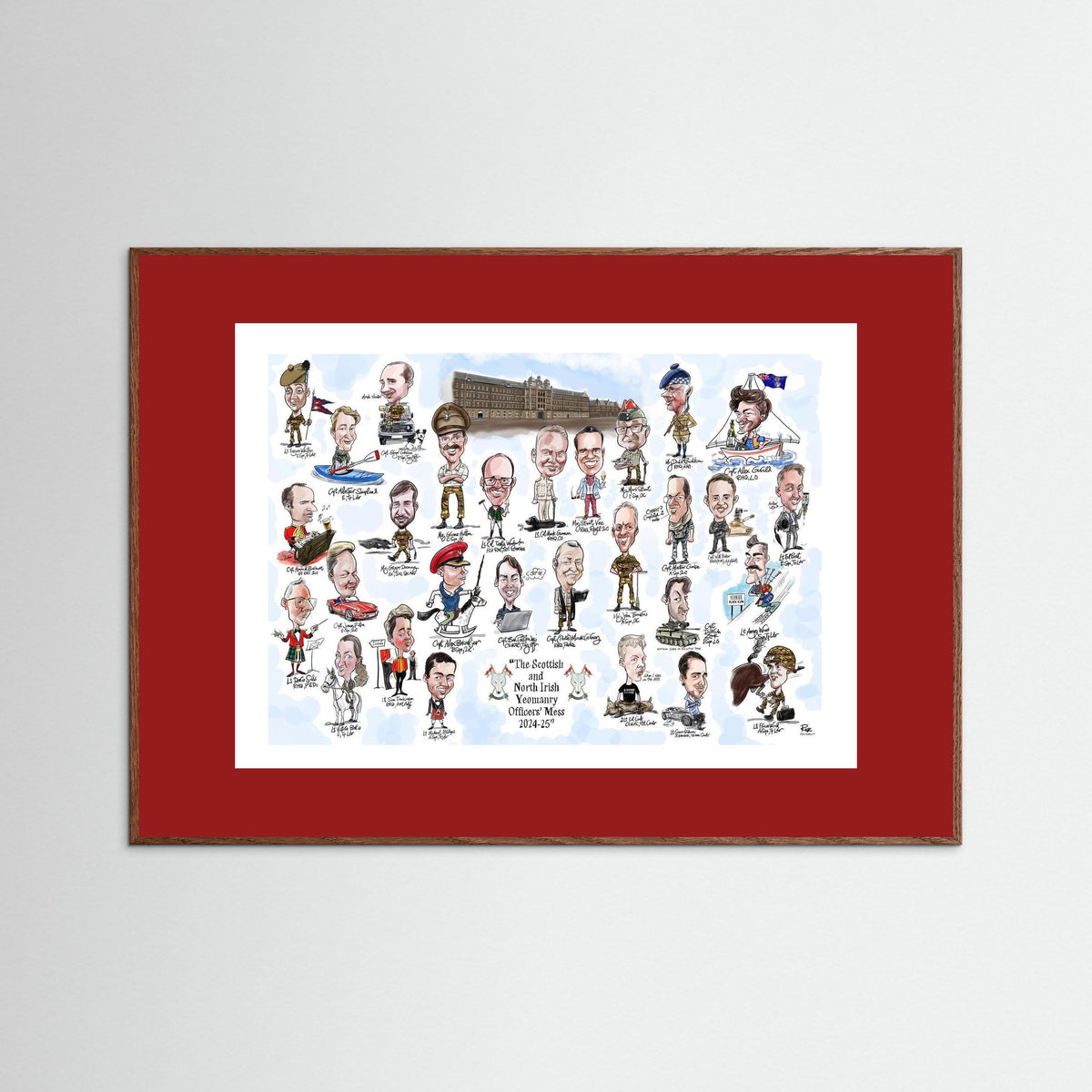 Scottish and NI Yeomanry A3 print on paper