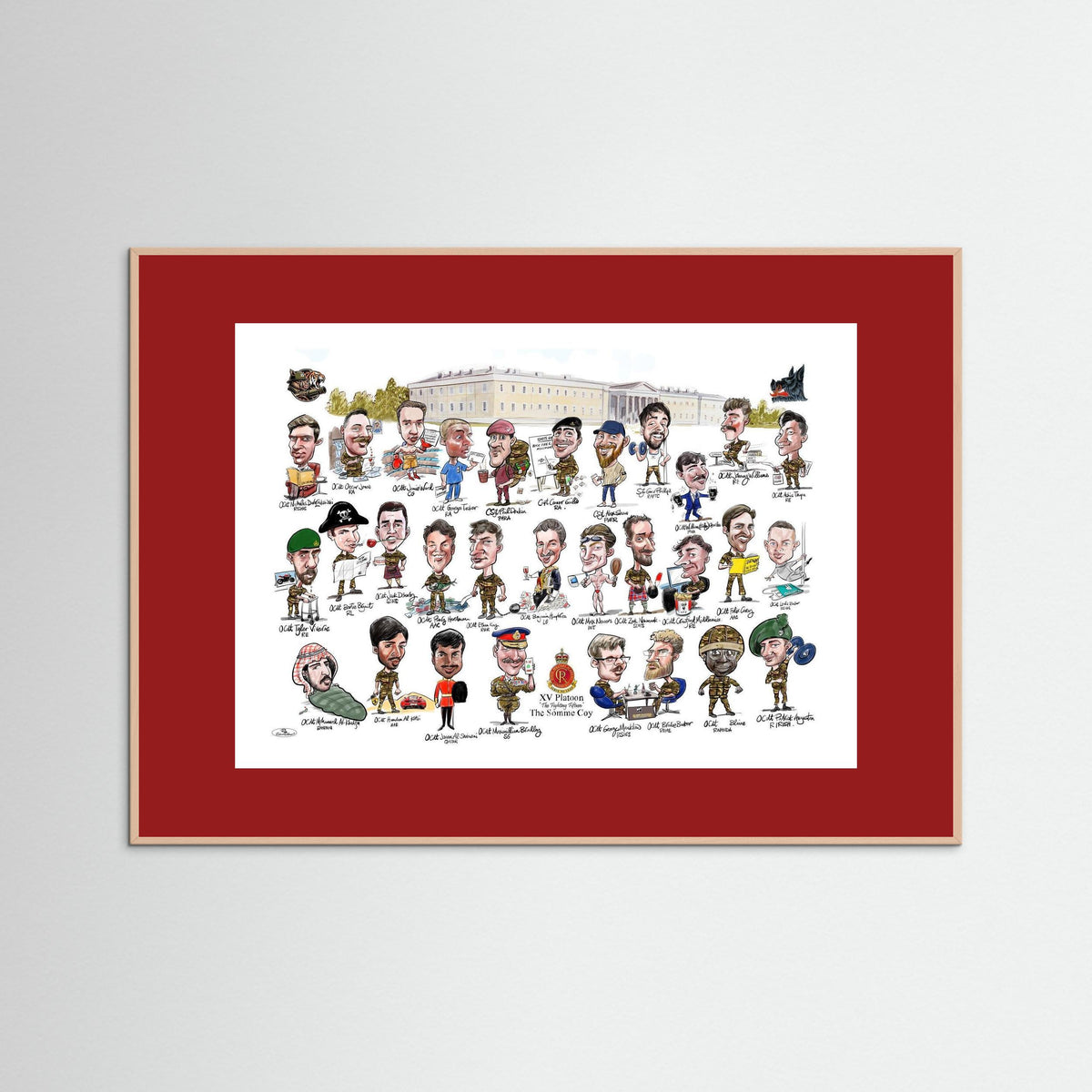 Sandhurst XV framed Print on art paper 