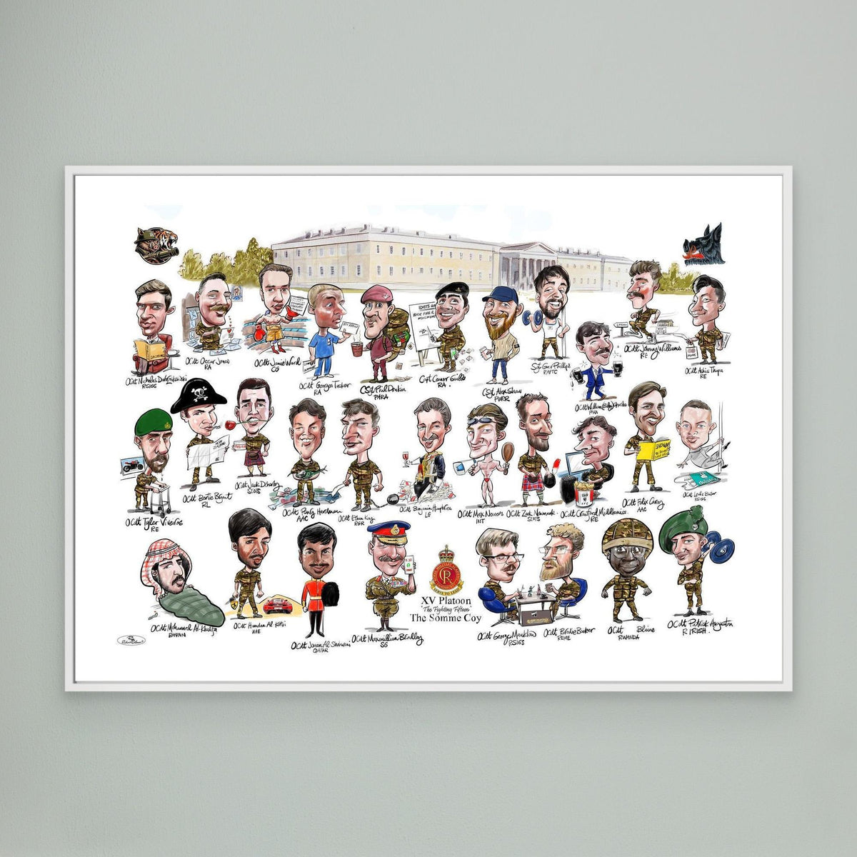 Sandhurst XV Group print on canvas 
