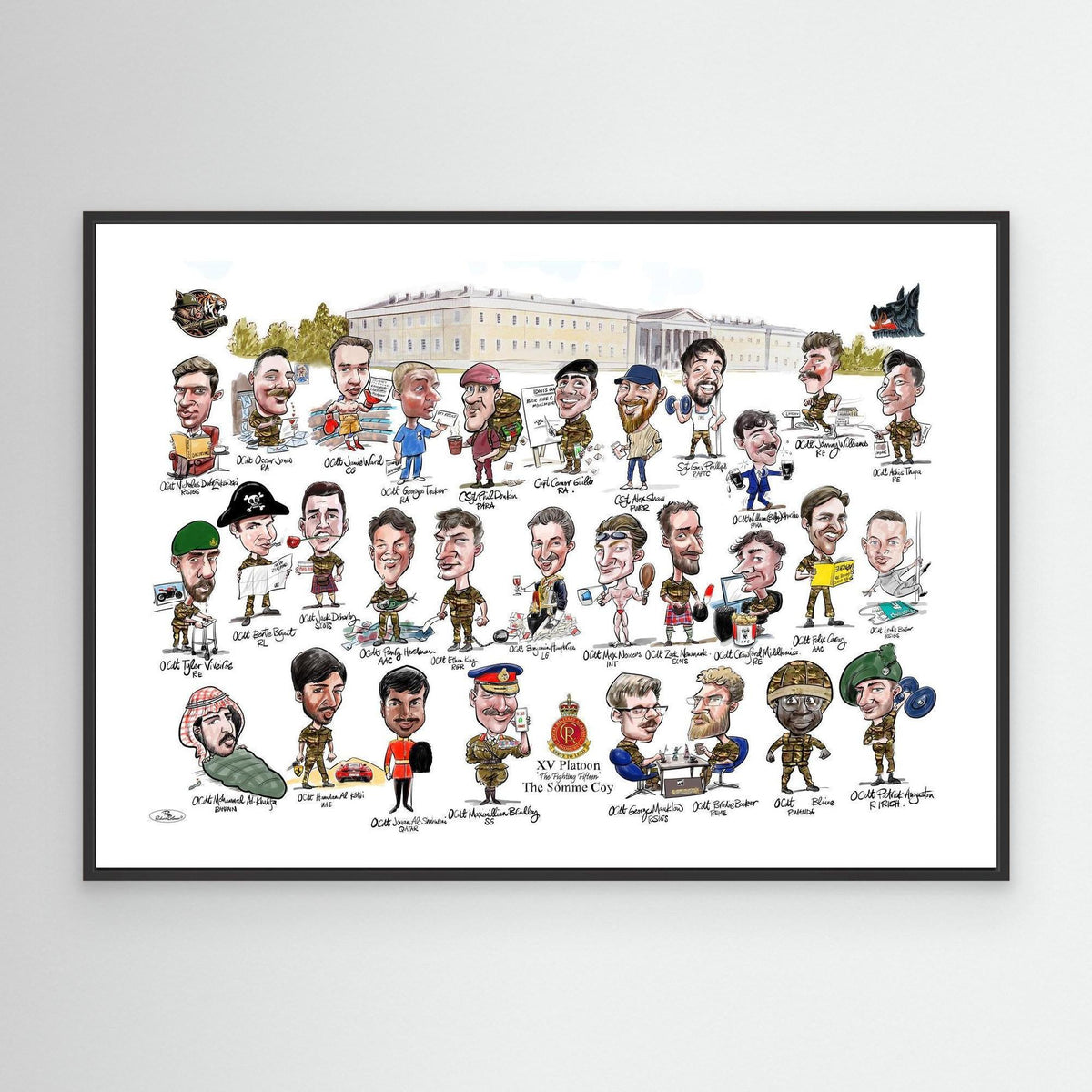 Sandhurst XV Group print on canvas 