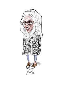 Full body colour caricature